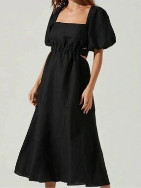 ASTR the label Women's Angeles Puff Sleeves Dress Size S